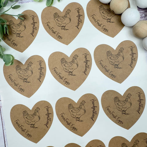 Heart Kraft Stickers