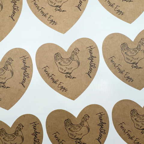 Heart Kraft Stickers