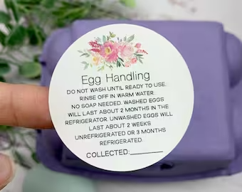 Egg Handling Egg Carton Stickers